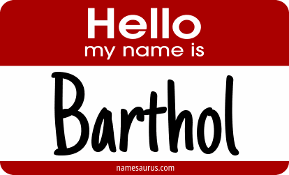 Hello my name is Barthol png download