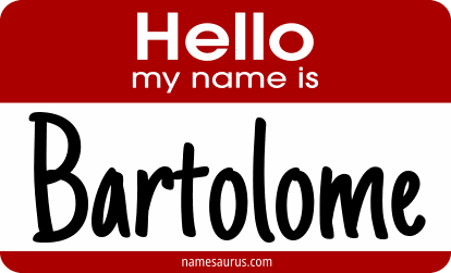 Hello my name is Bartolome png download