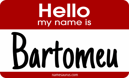 Hello my name is Bartomeu png download