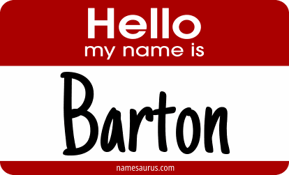 Hello my name is Barton png download