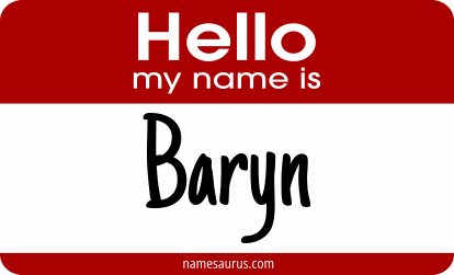 Hello my name is Baryn png download