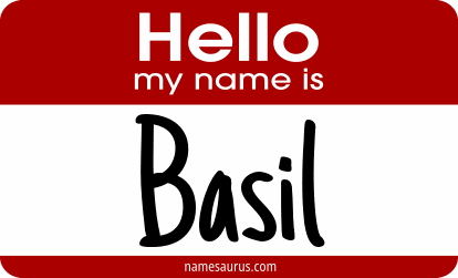 Hello my name is Basil png download