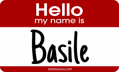 Hello my name is Basile png download