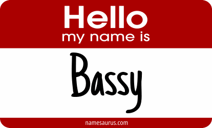 Hello my name is Bassy png download