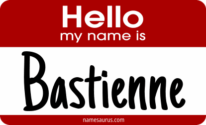 Hello my name is Bastienne png download