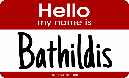 Hello my name is Bathildis png download