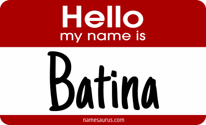 Hello my name is Batina png download