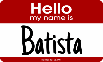Hello my name is Batista png download