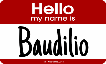 Hello my name is Baudilio png download