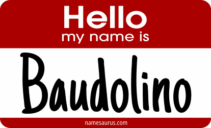 Hello my name is Baudolino png download