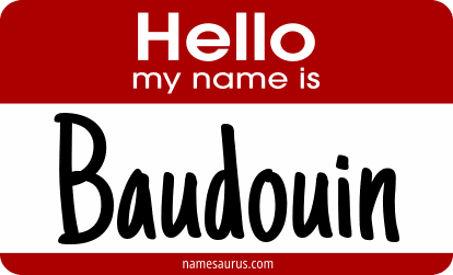Hello my name is Baudouin png download