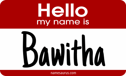 Hello my name is Bawitha png download