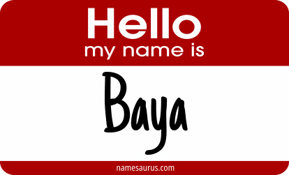 Hello my name is Baya png download
