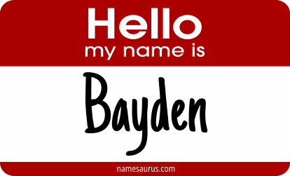 Hello my name is Bayden png download