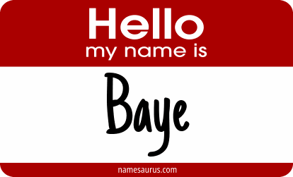 Hello my name is Baye png download