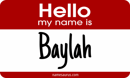 Hello my name is Baylah png download