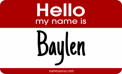 Hello my name is Baylen png download