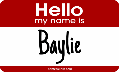 Hello my name is Baylie png download