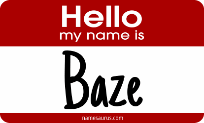 Hello my name is Baze png download