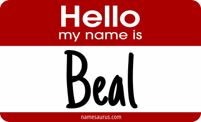 Hello my name is Beal png download