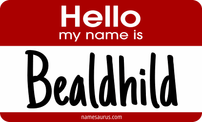 Hello my name is Bealdhild png download