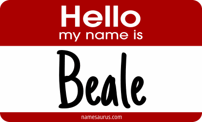 Hello my name is Beale png download