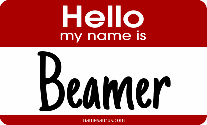 Hello my name is Beamer png download