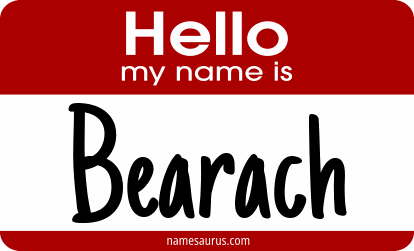 Hello my name is Bearach png download