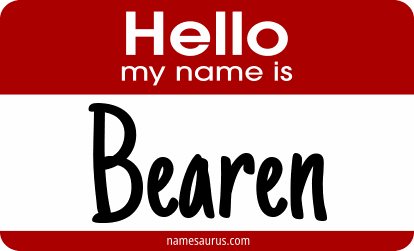 Hello my name is Bearen png download