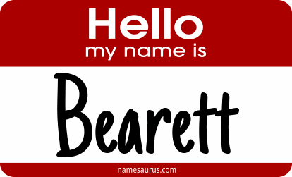 Hello my name is Bearett png download