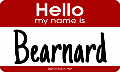 Hello my name is Bearnard png download
