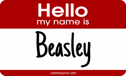 Hello my name is Beasley png download