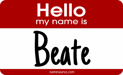 Hello my name is Beate png download