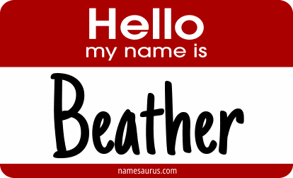 Hello my name is Beather png download
