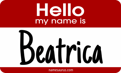 Hello my name is Beatrica png download