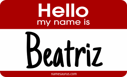 Hello my name is Beatriz png download