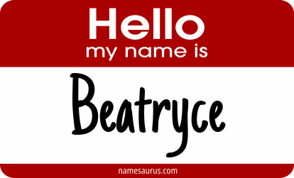 Hello my name is Beatryce png download