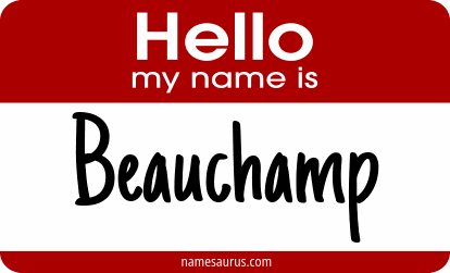Hello my name is Beauchamp png download