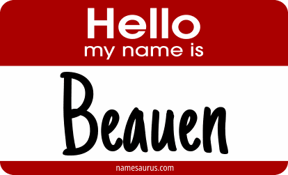 Hello my name is Beauen png download