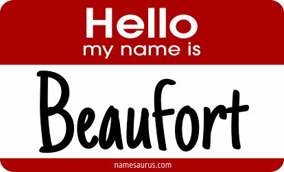 Hello my name is Beaufort png download