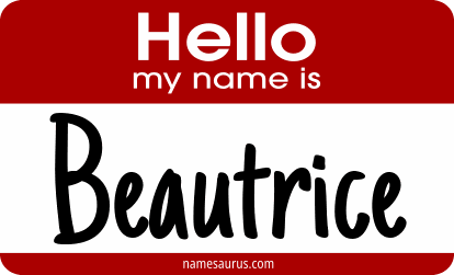 Hello my name is Beautrice png download