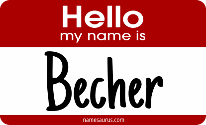 Hello my name is Becher png download