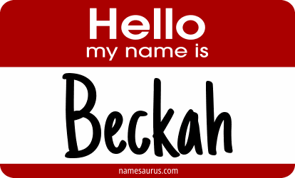 Hello my name is Beckah png download