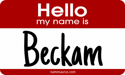 Hello my name is Beckam png download