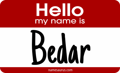 Hello my name is Bedar png download