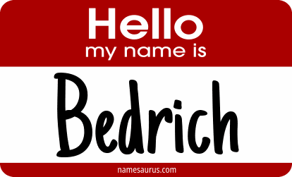 Hello my name is Bedrich png download