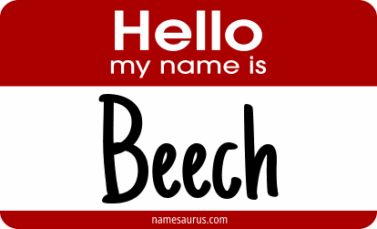 Hello my name is Beech png download