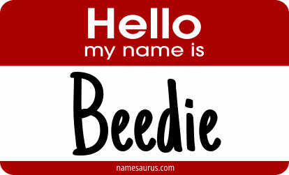 Hello my name is Beedie png download