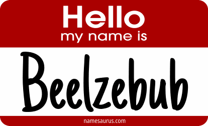 Hello my name is Beelzebub png download
