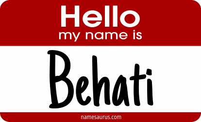 Hello my name is Behati png download